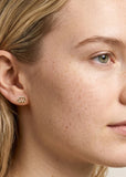 GEORGINI ALCHEMY COUTURE LINK EARRINGS GOLD IE1236G