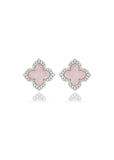 GEORGINI SYDNEY SOIREE FAIRWATER MOP STUD EARRINGS SILVER IE1187W