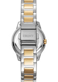DKNY PARK AVE LOGO BLUE GLITZ DIAL TWO-TONE BRACELET DK1L021M0085
