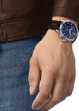 TISSOT SWISS GENTS CHRONOGRAPH XL CLASSIC BLUE DIAL LEATHER T116-617-15-047-00