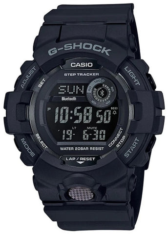 CASIO G-SHOCK G-SQUAD DIGITAL STEP TRACKER BLACK RESIN GBD800-1B