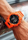 CASIO G-SHOCK RUGGED DIGITAL ORANGE RESIN BAND GD010-4D