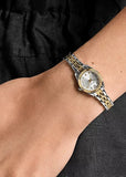 FOSSIL SCARLETTE MINI SIZE SILVER DIAL TWO-TONE BRACELET ES5473