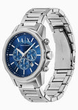 ARMANI EXCHANGE BANKS BLUE DIAL GIFT BOX SET STEEL BRACELET AX7176SET