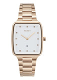 OBAKU FJORD LILLE FUCHSIA ROSE GOLD BRACELET WHITE DIAL V271LDVWSV