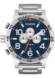 NIXON 51-30 CHRONO STAINLESS STEEL / MIDNIGHT BLUE DIAL A1389 5210-00