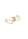 STOLEN GIRLFRIENDS CLUB STOLEN STAR ANCHOR EARRINGS GOLD JWL21384-18YGP