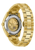 BULOVA GENTS SURVEYOR AUTOMATIC BLUE DIAL GOLD BRACELET 97A203