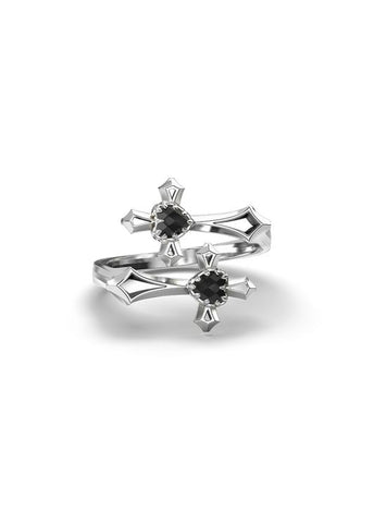 STOLEN GIRLFRIENDS CLUB BLIND FAITH BLACK ONYX RING JWL4-25-42