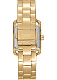 DKNY CITY MIDI SQUARE SILVER DIAL GOLD BRACELET DK1L004M0055