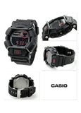 CASIO G-SHOCK WITH FACE PROTECTOR RED ACCENTS BLACK BAND GD400-1D