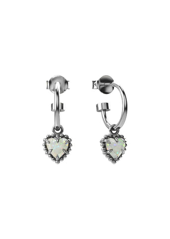 STOLEN GIRLFRIENDS CLUB DAHLIA'S HEART ANCHOR OPAL EARRINGS JWL4-25-33