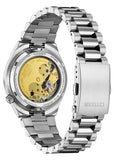 CITIZEN AUTOMATIC TSUYOSA BLACK SUNRAY DIAL STAINLESS STEEL NJ0200-50E