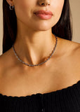 FOSSIL JEWELLERY HERITAGE D-LINK ANCHOR SILVER NECKLACE JA7243040