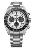 SEIKO PROSPEX SPEEDTIMER SOLAR CHRONOGRAPH WHITE DIAL SSC961P