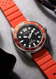 CITIZEN ECO-DRIVE PROMASTER DIVERS SEA ORANGE BAND BN0268-01E