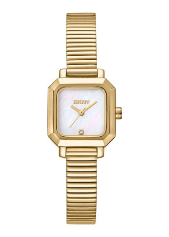 DKNY EVERYDAY SQUARE MOTHER OF PEARL DIAL GOLD BRACELET DK1L123M0035