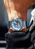 CASIO G-SHOCK G-STEEL DUO BLUE DIAL STAINLESS STEEL BRACELET GM2110D-2A