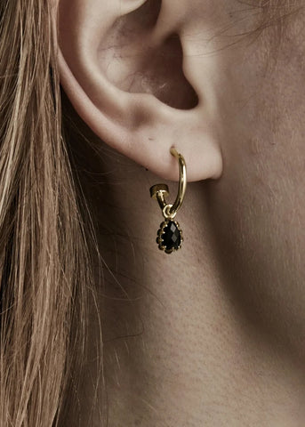 STOLEN GIRLFRIENDS CLUB LOVE CLAW TEAR DROP BLACK ONYX JWL23902O-18YGP