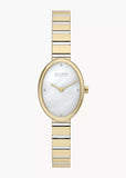 SKAGEN ANITA OVAL MOTHER OF PEARL DIAL TWO-TONE BRACELET SKW3183
