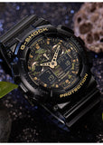CASIO G-SHOCK ANALOGUE/DIGITAL BLACK RESIN CAMOUFLAGE DIAL GA100CF-1A9