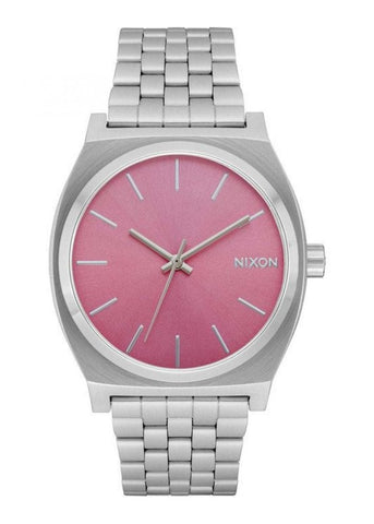 NIXON TIME TELLER SILVER / PINK DIAL A045 2719-00