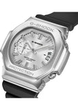 G-SHOCK ANALOGUE SILVER DIAL SILVER CASE BLACK RESIN BAND GMC2500-1A8