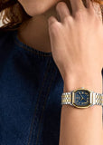FOSSIL HARLOW TEXTURED BLUE DIAL TWO-TONE BRACELET ES5480