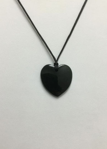NZ GREENSTONE HEART 30MM BD228 30MM