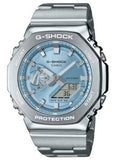 CASIO G-SHOCK G-STEEL DUO BLUE DIAL STAINLESS STEEL BRACELET GM2110D-2A