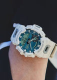 CASIO G-SHOCK ANALOGUE / DIGITAL BLUETOOTH WHITE RESIN BAND GBA900CB-7A