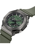 CASIO G-SHOCK METAL CLAD GREEN DIAL GREEN RESIN BAND GM2100B-3A