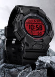CASIO G-SHOCK RUGGED DIGITAL BOLD RED DIAL BLACK RESIN BAND GD010BRR-1D