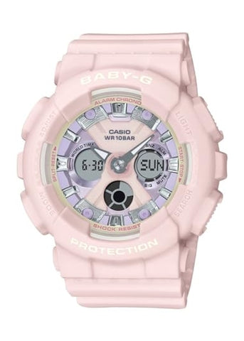 CASIO BABY-G ANALOGUE / DIGITAL PASTEL SERIES RESIN BAND BA130WP-4A