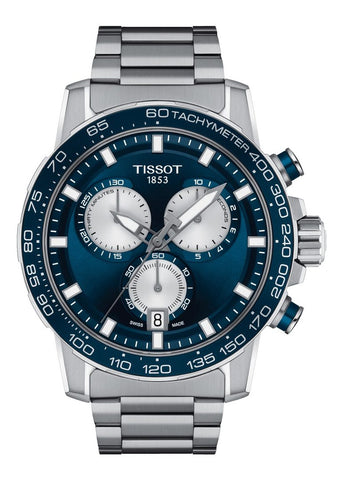 TISSOT SWISS GENTS SUPER SPORT CHRONO BLUE DIAL STAINLESS T125-617-11-041-00