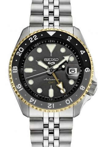 SEIKO 5 SPORTS AUTOMATIC SKX SERIES G.M.T STAINLESS STEEL SSK021J-8