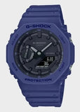 CASIO G-SHOCK CARBON CORE GUARD DUO SLIM BLUE RESIN BAND GA2100-2A