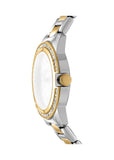 DKNY EVENING CRYSTAL SET GREEN DIAL TWO-TONE BRACELET DK1L105M0095
