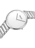 OBAKU KLIP-BRACE STAINLESS STEEL BRACELET WHITE DIAL V258GXCISC