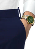 TISSOT SWISS GENT LE LOCLE POWERMATIC 80 GREEN DIAL TWO-TONE T006-407-22-093-00