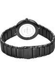 OBAKU KLIP LILLIE-DARK BLACK BRACELET BLACK DIAL V258LXBBSB