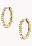 FOSSIL JEWELLERY ELLIS ALL STACKED UP GOLD HOOP CRYSTAL JA7215710