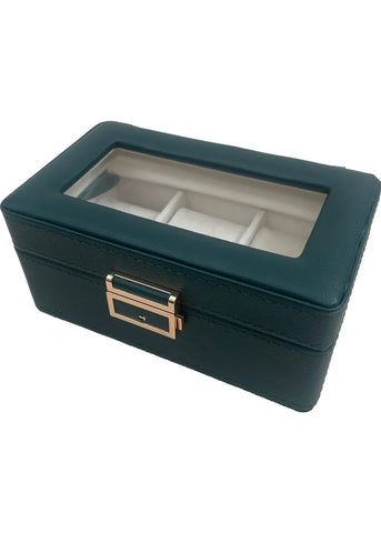 PU WATCH STORAGE BOX 3 SLOT GREEN WBL-3GN