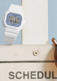 CASIO BABY-G DIGITAL SQUARE SMALL SIZE WHITE BAND BGD565SC-2B