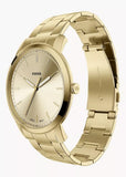FOSSIL MINIMALIST GOLD DIAL GOLD BRACELET FS6181