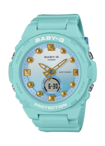 CASIO BABY-G DIGITAL / ANALOGUE PLAYFUL BEACH SEA MINT BGA320-3A