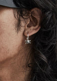 STOLEN GIRLFRIENDS CLUB PIRATE FLAG SLEEPER EARRINGS JWL3-24-4