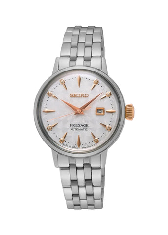 SEIKO PRESAGE AUTOMATIC LADIES DIAMOND SET COCKTAIL TIME SRE009J