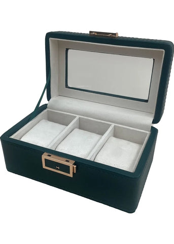 PU WATCH BOX 3 SLOT GREEN WBL-3GN