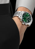 TISSOT SWISS GENTS CHRONOGRAPH L GREEN DIAL STAINLESS STEEL T116-417-11-092-00